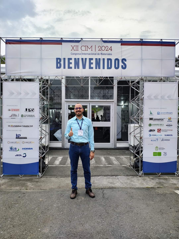 Participación de nuestro académico Rafael Andres Robayo Salazar en el XII Congreso Internacional de Materiales